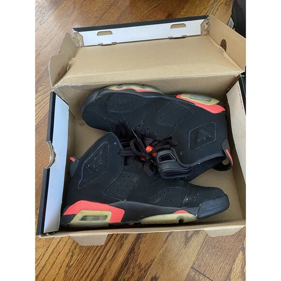 Nike Jordan 6 Retro Infrared Black Red 2014 GS (384665-023) Youth Size 6Y main image 6